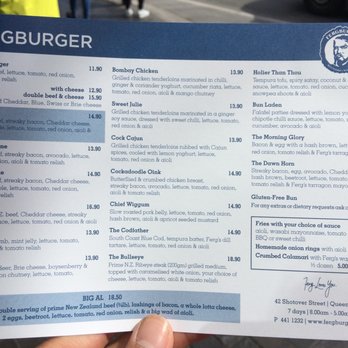 Fergburger - Menu - Burgers Near Me - Queenstown, OTA Fergburger - Menu - Burgers Near Me - Queenstown, OTA