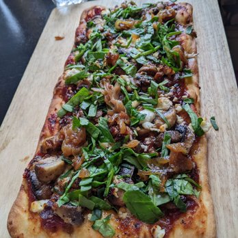 Laverne's Eatery - Mushroom melt flatbread - Cafes Near Me - Gananoque, Ontario Laverne's Eatery - Mushroom melt flatbread - Cafes Near Me - Gananoque, Ontario