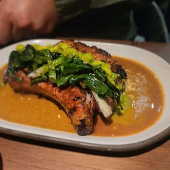Saizon - Bone in pork chop - New American Near Me - Fresno, California Saizon - Bone in pork chop - New American Near Me - Fresno, California