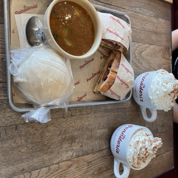 La Panadería Bakery Café - Mexican Cubana Torta with Telera Mexican Hot Chocolate Vanilla Concha Lentil Soup - Bakeries Near Me - San Antonio, Texas La Panadería Bakery Café - Mexican Cubana Torta with Telera Mexican Hot Chocolate Vanilla Concha Lentil Soup - Bakeries Near Me - San Antonio, Texas