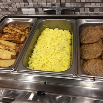 Hampton Inn & Suites Columbus - French toast sticks, scrambled eggs, and sausage patties on continental breakfast buffet - Hotels Near Me - Columbus, Mississippi Hampton Inn & Suites Columbus - French toast sticks, scrambled eggs, and sausage patties on continental breakfast buffet - Hotels Near Me - Columbus, Mississippi