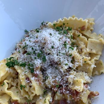 Savory a Restaurant - Mafalda Carbonara.  Please do t ever take off the menu. - Mediterranean Near Me - Langley, Washington