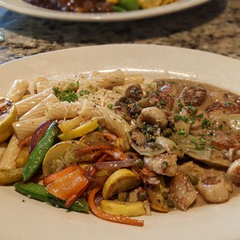 Strizzi's - Scallop Piccata. Squash, carrots, snap peas, capers, pasta, parmesan, scallops, artichoke hearts, onions, half a lemon. - Italian Near Me - Fremont, California Strizzi's - Scallop Piccata. Squash, carrots, snap peas, capers, pasta, parmesan, scallops, artichoke hearts, onions, half a lemon. - Italian Near Me - Fremont, California