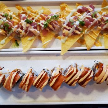 Clam House - Tuna Nachos and Samurai Roll - Seafood Near Me - Palmetto, Florida