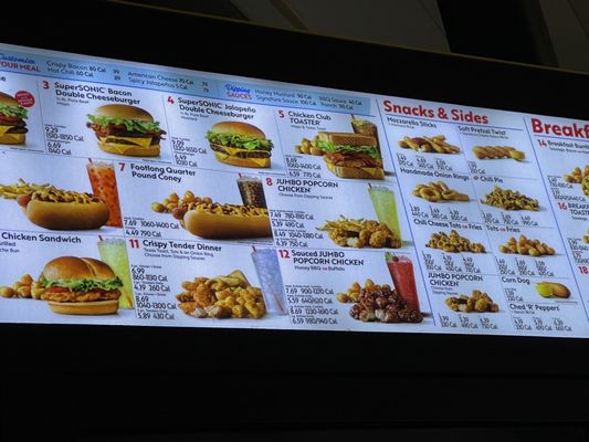 Menu photo 7 Sonic Drive-In Lago Vista, TX