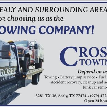 Crosby Towing - Towing Near Me - Sealy, Texas