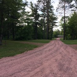 Summit Lake Game Farm - Main central road leading to bathhouse