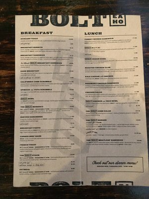 Menu photo 4 Bolt Los Angeles, CA