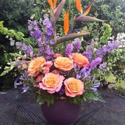 Buds 'N' Bows - Sympathy piece featuring Free Spirit Roses with Birds of Paradise