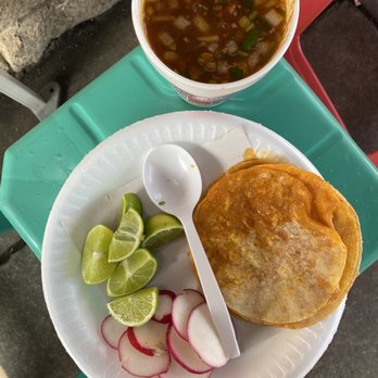 Tacos Avalos - Consomé. They gave me tortillas on the side for free if u get this - Mexican Near Me - Los Angeles, California