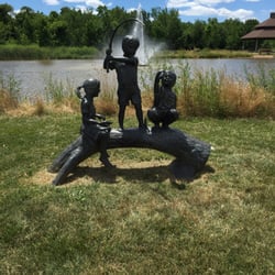 Stony Creek Park - Adorable little statue by the fishing pond at Stony Creek Park (which, I guess, is an offshoot of Hancock?)