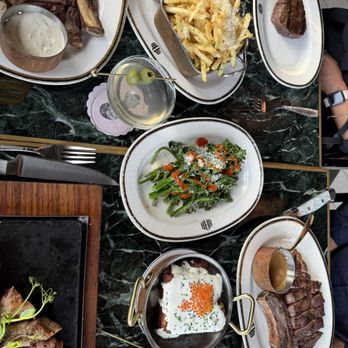 Born & Raised - Dirty hash 5/5 Brocollini 4/5 Fries 3/5 - Steakhouses Near Me - San Diego, California Born & Raised - Dirty hash 5/5 Brocollini 4/5 Fries 3/5 - Steakhouses Near Me - San Diego, California