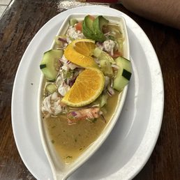 Tostada de aguachiles Tostada de aguachiles