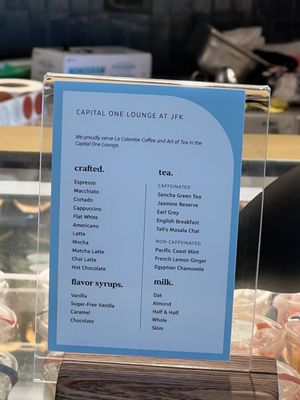 Menu photo 6 Capital One Lounge at JFK Queens, NY