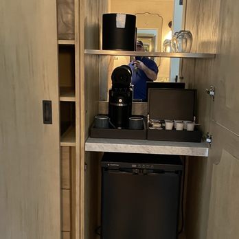 The Advenire - Nice mini fridge and coffee maker tucked away - Hotels Near Me - St. George, Utah The Advenire - Nice mini fridge and coffee maker tucked away - Hotels Near Me - St. George, Utah