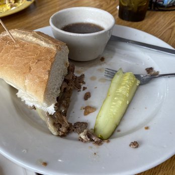 Mikes Galley - French Dip (half of it) - Breakfast & Brunch Near Me - Daytona Beach Shores, Florida Mikes Galley - French Dip (half of it) - Breakfast & Brunch Near Me - Daytona Beach Shores, Florida