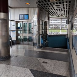 Sheppard West Station - Inside Entrance to station from NE corner of Sheppard West & Dufferin. August 2018