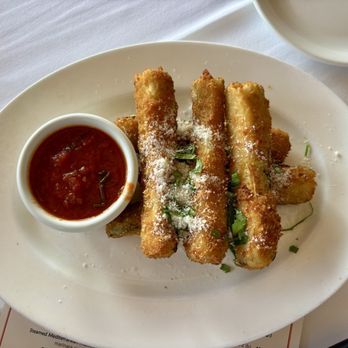 Scoma's Restaurant - Crispy Zucchini with Marinara and Parmesan - Seafood Near Me - San Francisco, California Scoma's Restaurant - Crispy Zucchini with Marinara and Parmesan - Seafood Near Me - San Francisco, California