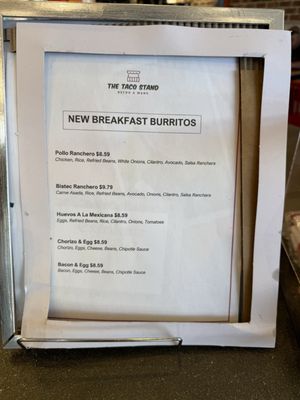 Menu photo 4 The Taco Stand La Jolla, CA