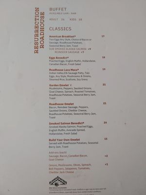 Menu photo 3 Resurrection Roadhouse Seward, AK