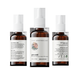 Tao Apothecary - Pro Est hormone balancer for women - optimizes the right balance of progesterone and estrogen naturally; relieves PMS symptoms.