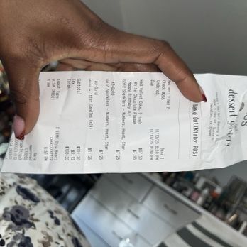 Dessert Gallery - Receipt - Desserts Near Me - Houston, Texas Dessert Gallery - Receipt - Desserts Near Me - Houston, Texas