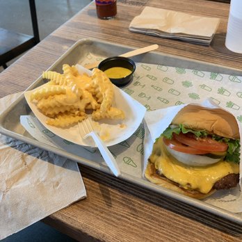 Shake Shack RiNo - The Shack Burger with Cheese Fries - Fast Food Near Me - Denver, Colorado