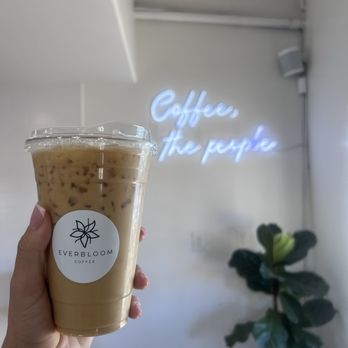 Everbloom Coffee - Lavender latte with oat milk . - Coffee & Tea Near Me - Indio, California Everbloom Coffee - Lavender latte with oat milk . - Coffee & Tea Near Me - Indio, California