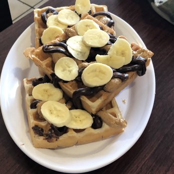 Waffles and Whatnot - Banana, chocolate, and peanut butter waffles. - Waffles Near Me - Anchorage, Alaska