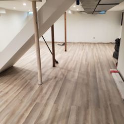 L&R Home Improvement - Vinyl plank flooring for basements.