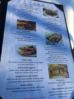 Menu photo 5 Oasis Restaurant & Catering Pismo Beach, CA