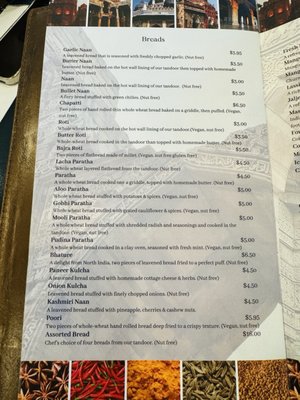 Menu photo 8 The Indian Harvest Naperville, IL