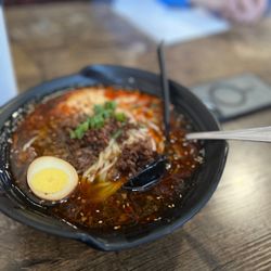 Fun Noodle Bar - Dan Dan  30. Dan Dan Noodles were underdone, sooo much oil in the Dan Dan. The egg was yummy.