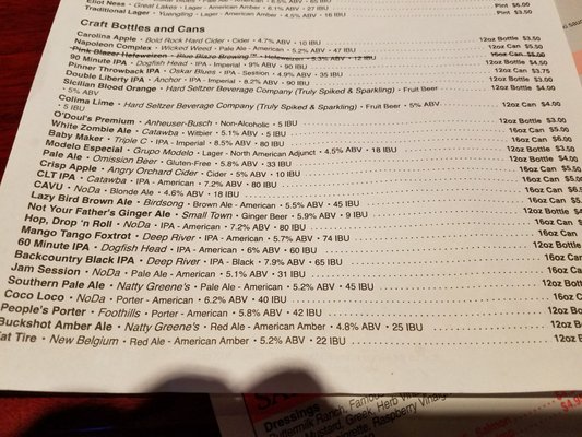 Menu photo 6 LoSo Tavern Charlotte, NC