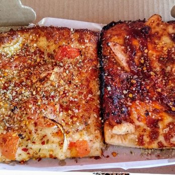 Franco's Pizza - Slice of BBQ Chicken & Classic White - Pizza Near Me - Amherst, New York