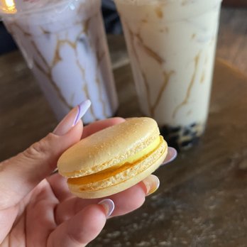 Gotcha Tea - Durian Macaron - Bubble Tea Near Me - San Diego, California