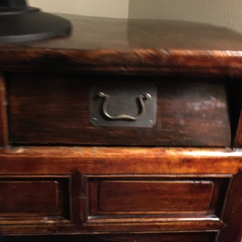 The Shoreline Moving Company - Something broke inside the sliders that hold the drawer in place. This is an antique piece - Movers Near Me The Shoreline Moving Company - Something broke inside the sliders that hold the drawer in place. This is an antique piece - Movers Near Me