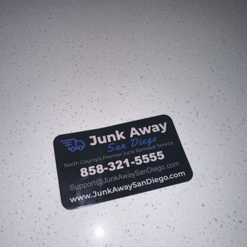 Junk Away - Business card - Junk Removal & Hauling Near Me