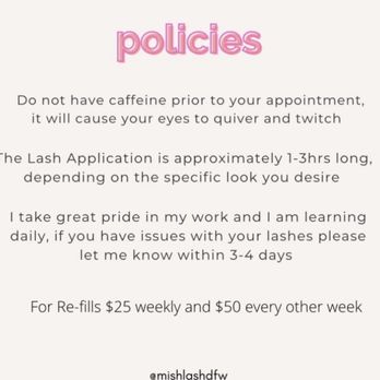 Mishlash - Refills $25 weekly or $50 biweekly - Eyelash Service Near Me - Arlington, Texas Mishlash - Refills $25 weekly or $50 biweekly - Eyelash Service Near Me - Arlington, Texas