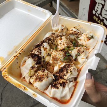 White Bear - Wonton W. Hot Sauce - Chinese Near Me - Flushing, New York White Bear - Wonton W. Hot Sauce - Chinese Near Me - Flushing, New York