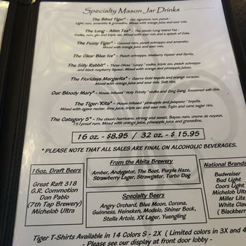 Blind Tiger - Menu - Cajun/Creole Near Me - Shreveport, Louisiana Blind Tiger - Menu - Cajun/Creole Near Me - Shreveport, Louisiana