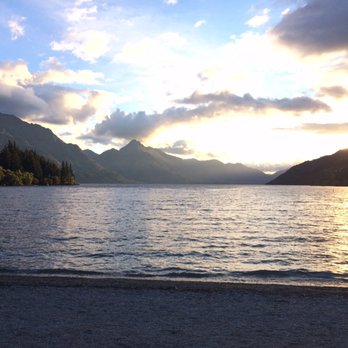 Fergburger - Our view as we enjoyed our fergs - Burgers Near Me - Queenstown, OTA Fergburger - Our view as we enjoyed our fergs - Burgers Near Me - Queenstown, OTA