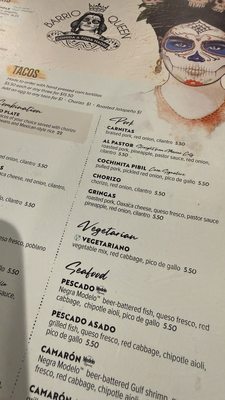 Menu photo 1 Barrio Queen Queen Creek, AZ