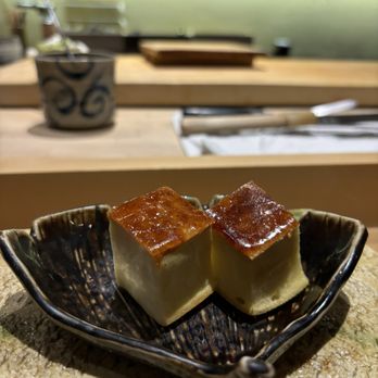 Omakase - Egg with creme brûlée - Sushi Bars Near Me - San Francisco, California Omakase - Egg with creme brûlée - Sushi Bars Near Me - San Francisco, California