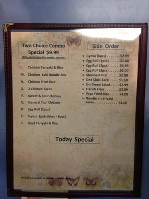 Menu photo 3 J's Asian Flaming Grill Kennewick, WA