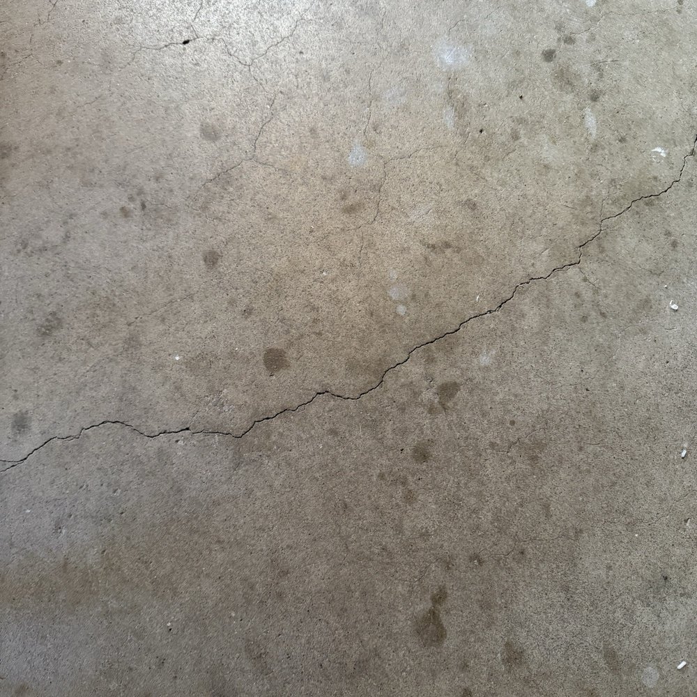 Creative Epoxy Coating - Example of the conditions of the garage floor the team was able to work with - Flooring Near Me Creative Epoxy Coating - Example of the conditions of the garage floor the team was able to work with - Flooring Near Me