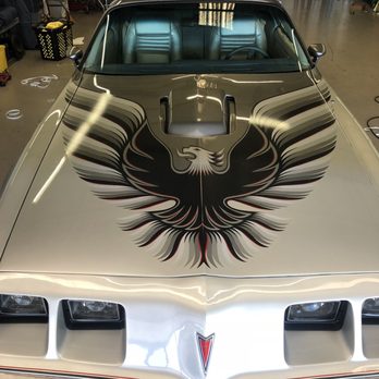 AZ Cool - Custom graphics on 1979 trans-am 10th anniversary silver edition - Car Window Tinting Near Me - Phoenix, Arizona