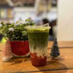 Strawberry Matcha Latte