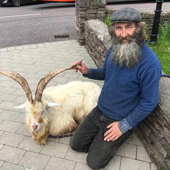 Quill's Woollen Market - The Fury Sheppard and his Trusty Old Goat still greet visitors in Sneem. - Kitchen & Bath Near Me Quill's Woollen Market - The Fury Sheppard and his Trusty Old Goat still greet visitors in Sneem. - Kitchen & Bath Near Me
