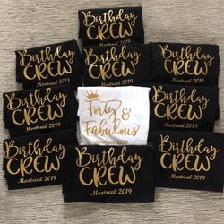 40th birthday shirts